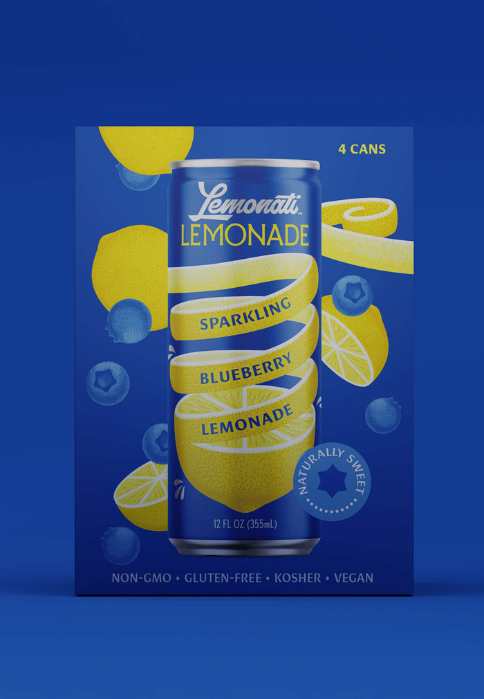 Sparkling Blueberry Lemonade